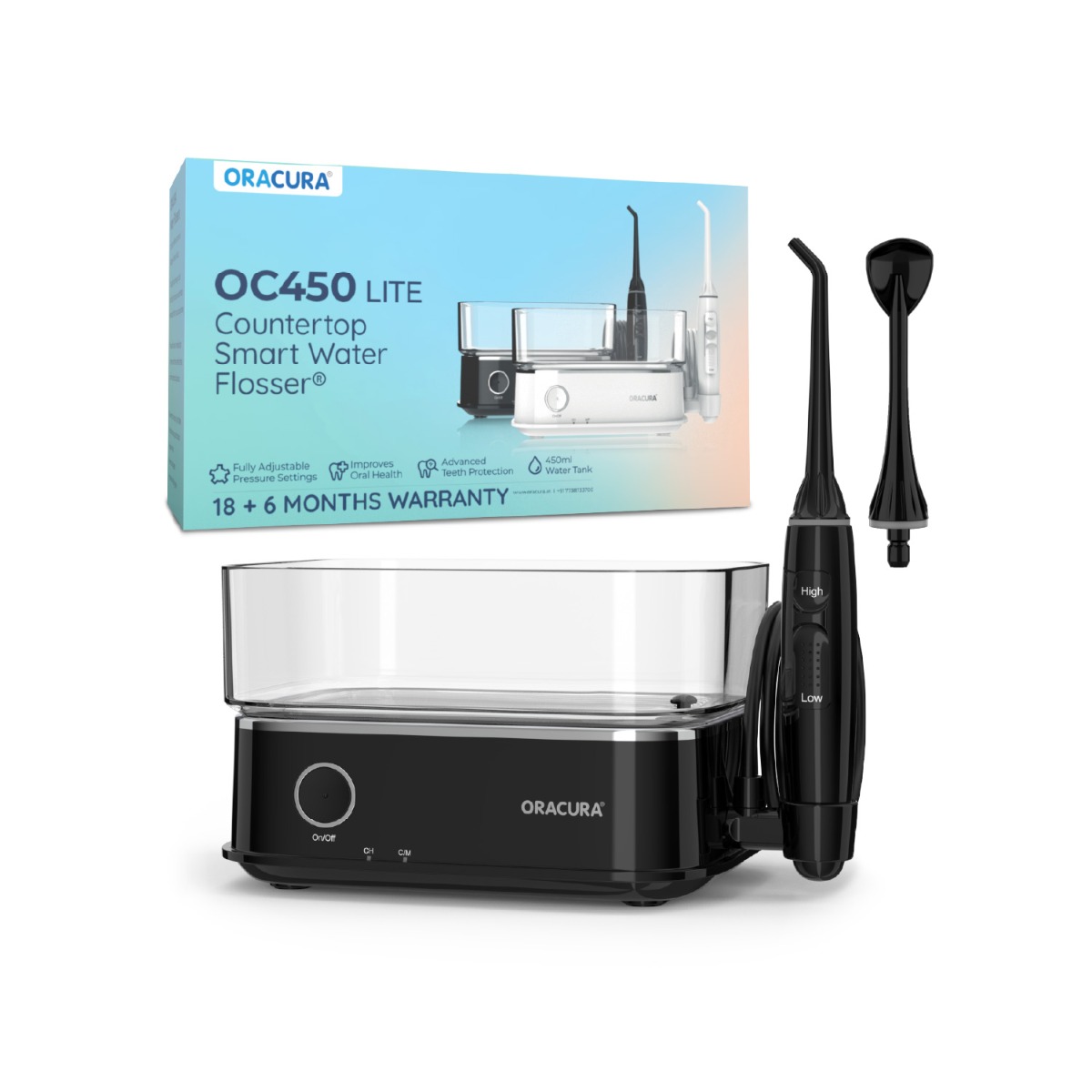 Oracura OC450 Lite Countertop Smart Water Flosser