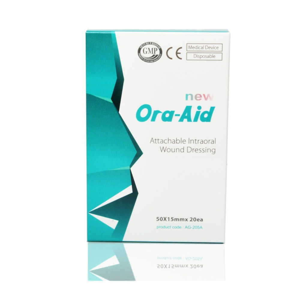 Ora-Aid Attachable Intra-oral Wound Dressing Green - 50x15mm (AG-205A)