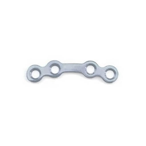 SK Surgicals SS Mini Bone Plates Orbital With Gap - 1.5mm (4 Holes) 105.410S (Pack of 2 )
