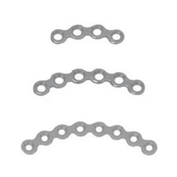 SK Surgicals SS Mini Bone Plates Orbital Continuous - 1.5mm (Pack of 2)