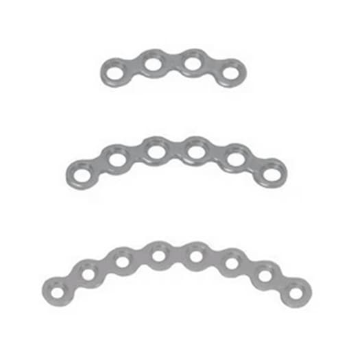 SK Surgicals SS Mini Bone Plates Orbital Continuous - 1.5mm (Pack of 2)
