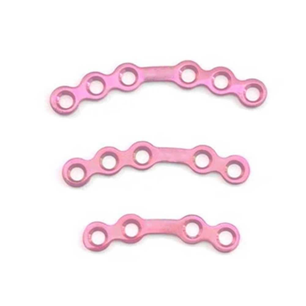 SK Surgicals Titanium Mini Bone Plates Orbital With Gap - 1.5mm