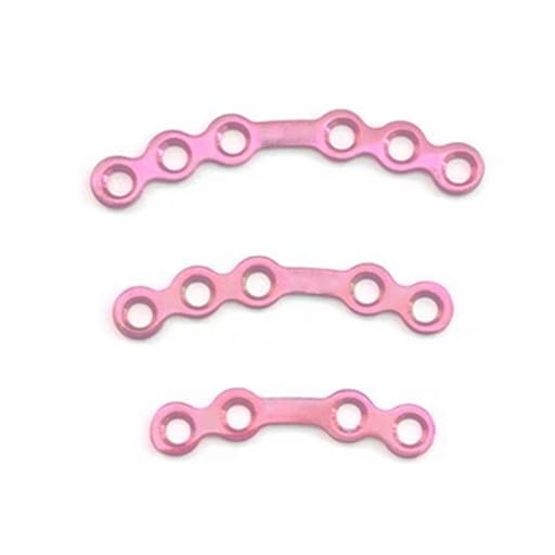 SK Surgicals Titanium Mini Bone Plates Orbital With Gap - 1.5mm (Pack of 2)
