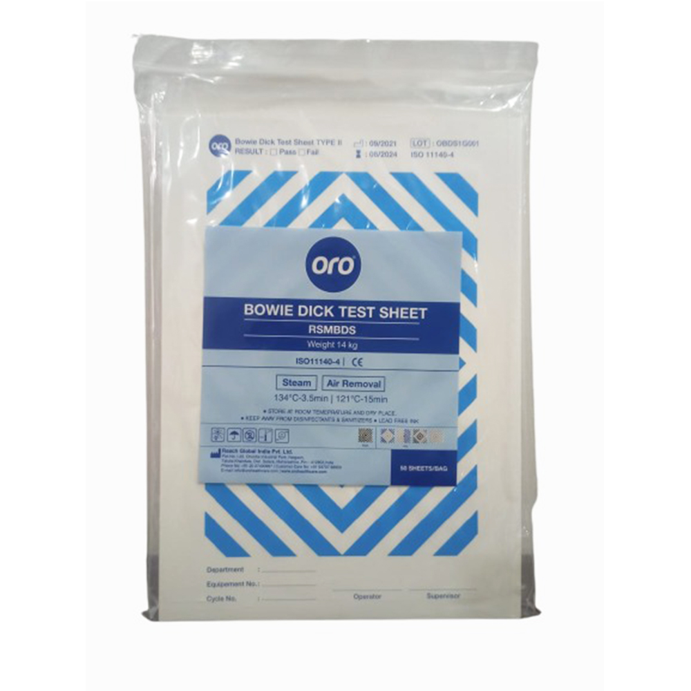 Oro Bowie Dick Test Packs and Sheets