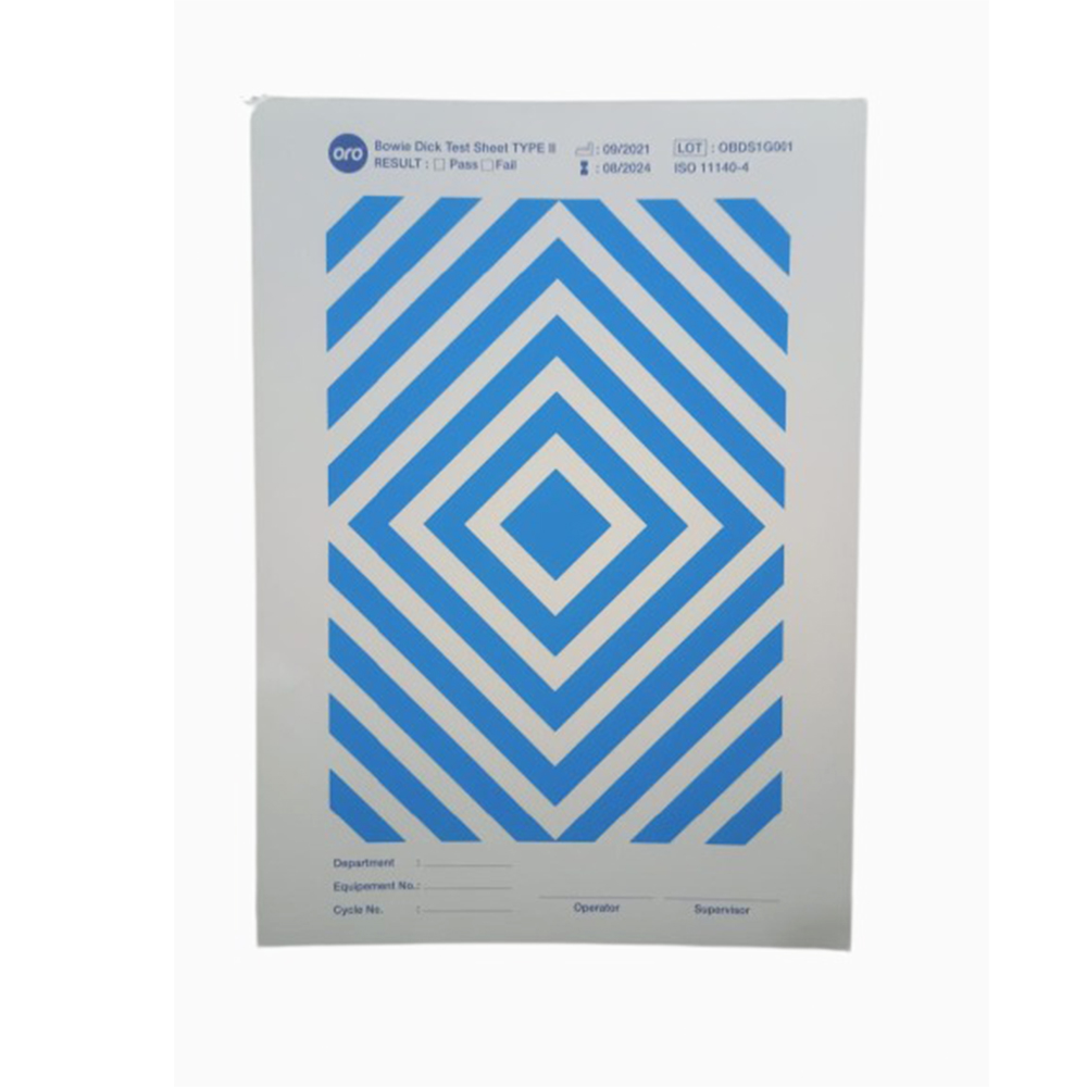 Oro Bowie Dick Test Packs and Sheets