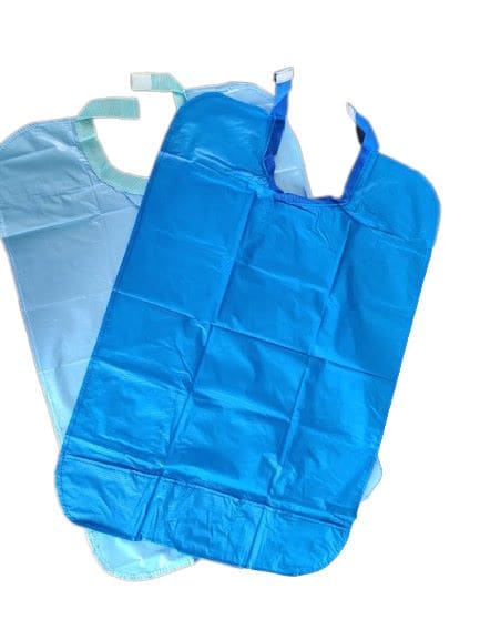 Oro Dental Vinyl Pateint Apron - Sky Blue