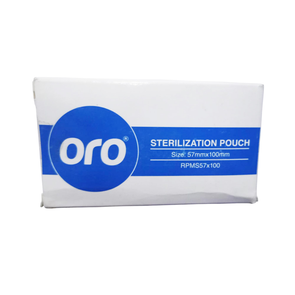Oro Self Sealing Sterilization Pouches - 2.25" X 2.75" (57 x 100mm)