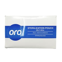 Oro Self Sealing Sterilization Pouches - 10" x 15.75" (250 x 400mm) - For Cassettes & Full Trays