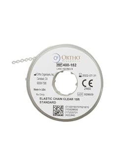 Ortho Organizers Elastic Chain - Clear - Short