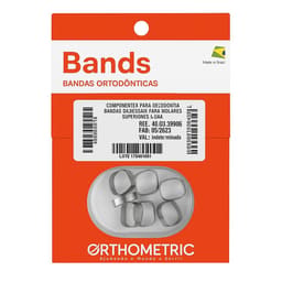 OrthoMetric Plain Ortho Bands Upper (Pack of 10)