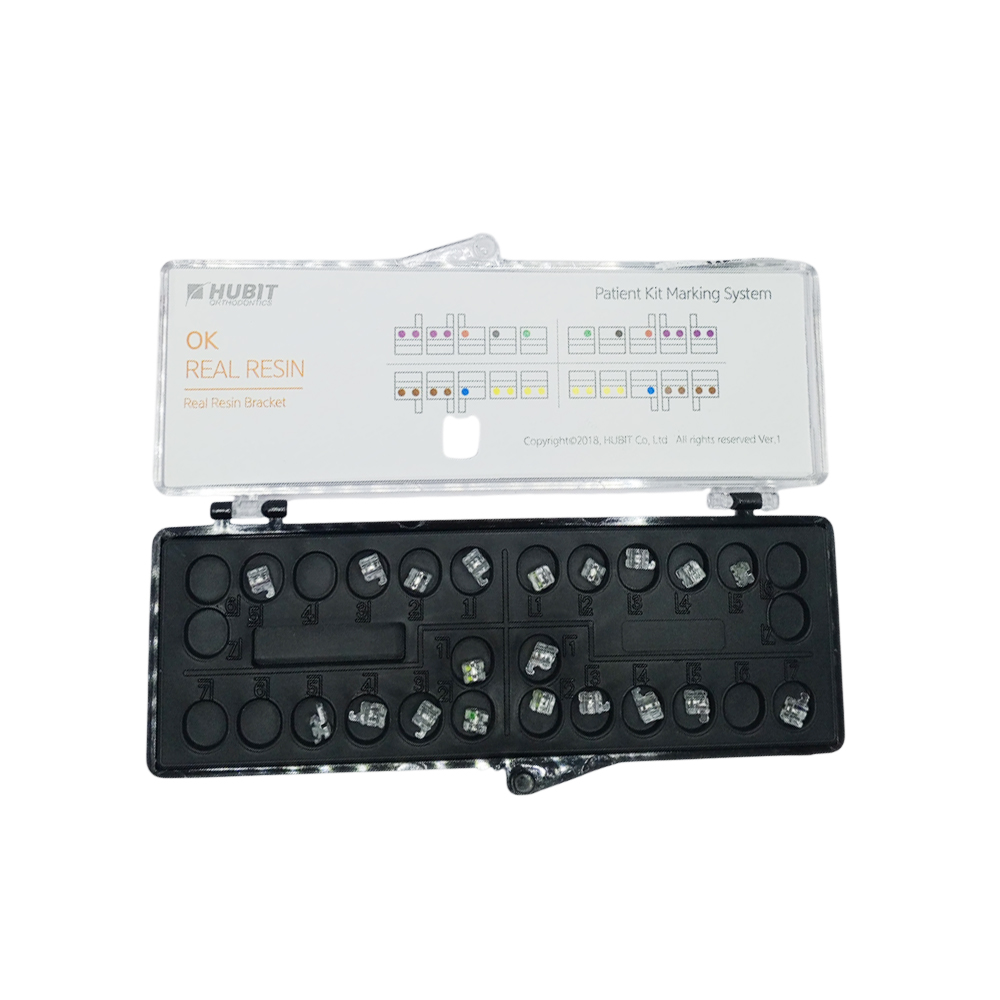 Osstem Orthodontics OK Real Resin With Metal Slot Bracket Non Extraction Kit MBT - 022 (20Pcs)