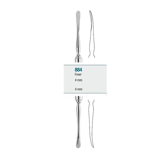 GDC Periosteal Elevator Freer (4mm/4mm) - 6 (P884)