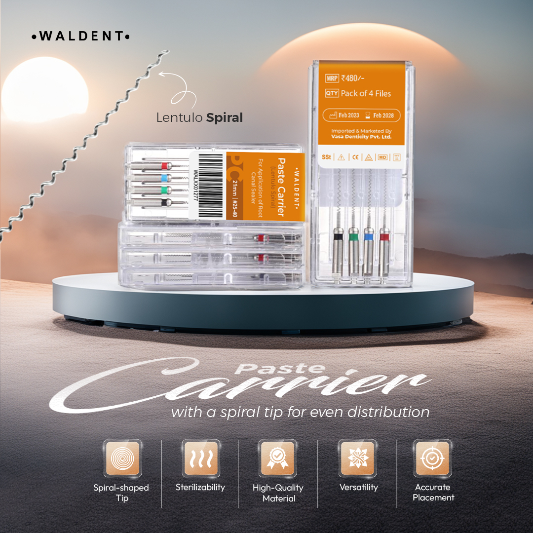 Waldent Paste Carrier (Lentulo Spiral) 21mm (Pack of 4)