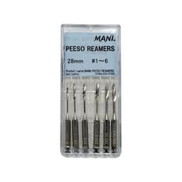 Mani Peeso Reamers Assorted 28mm #1-6 (Pack of 6)