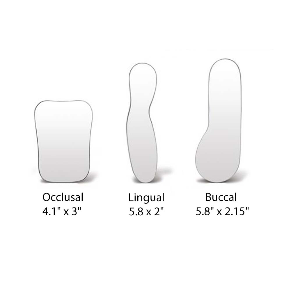 Waldent Photographic Mirror Stainless Steel Set of 3 (K30/1)