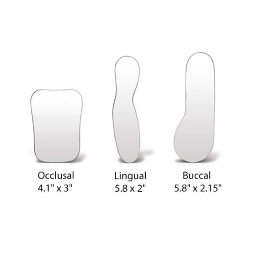 Waldent Photographic Mirror Stainless Steel Set of 3 (K30/1)