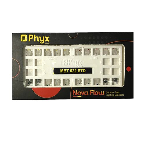 Phyx Nova Flow Ceramic Self Ligating Brackets Kit MBT 022