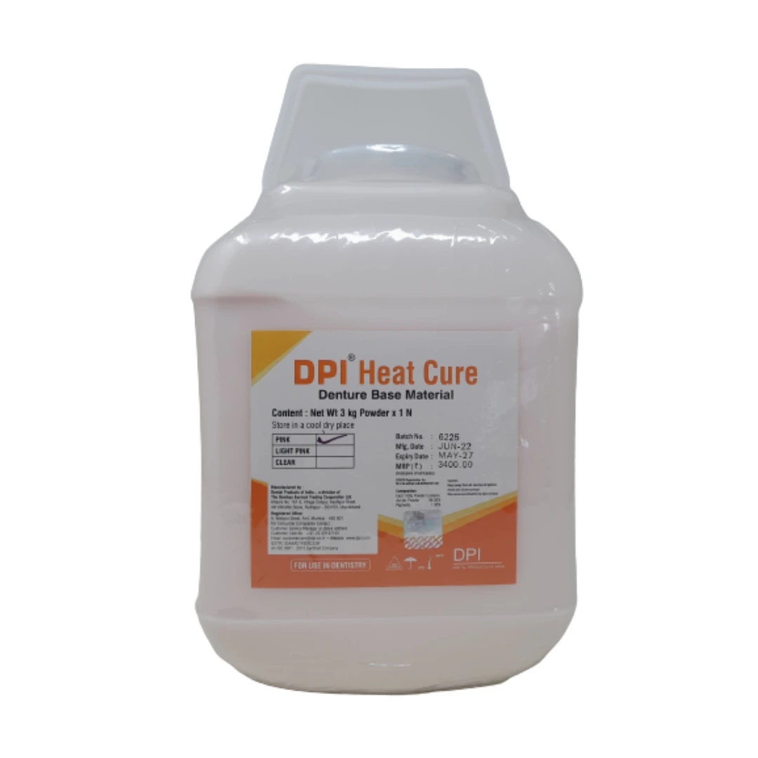 Dpi Heat Cure Powder 3 Kg Jar - Pink