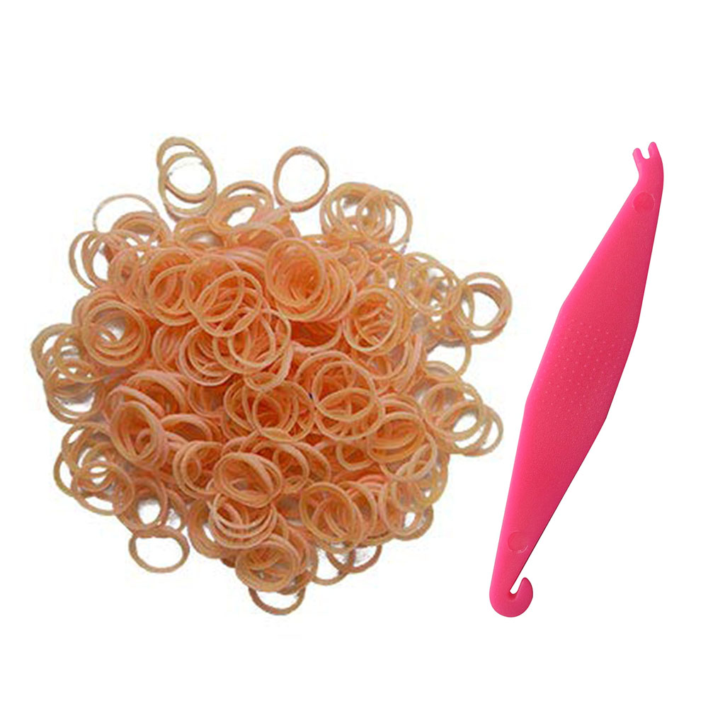 Wonder Colour Elastic Pink 3/8 - 3.5 Oz 100 Pcs x 20 Packs - WEC-101B