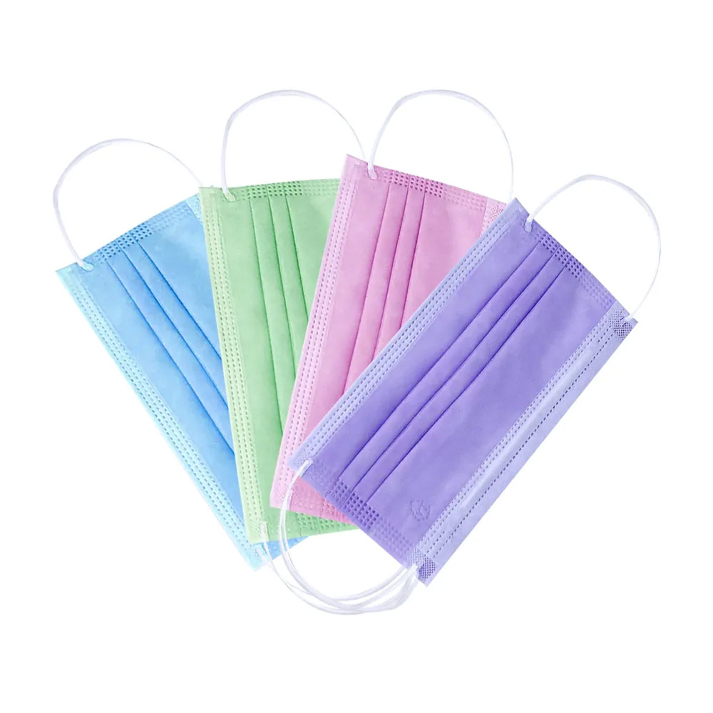  Waldent 3 Ply Mask - Multicolor (Pack of 50)