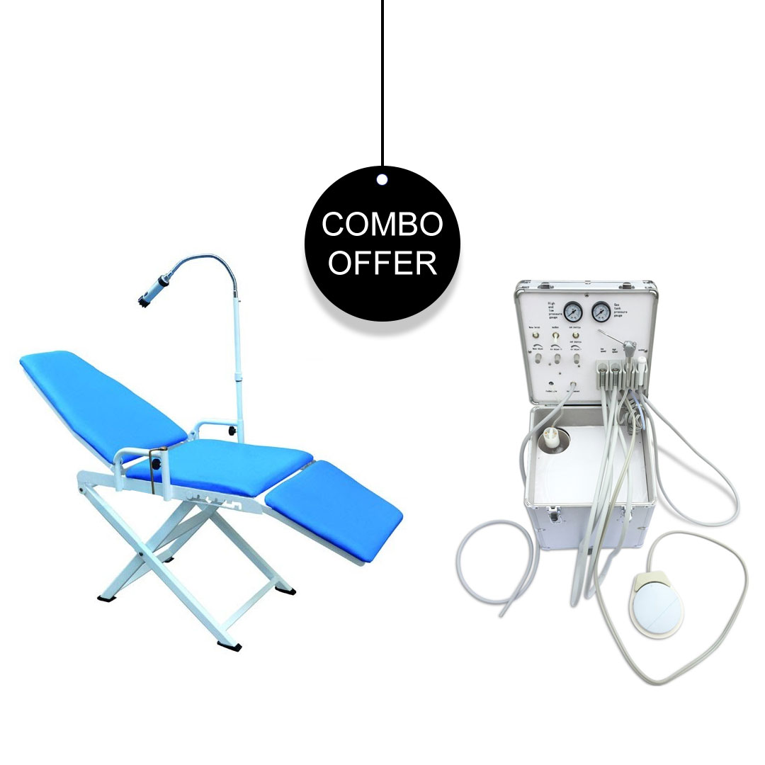 Waldent Portable Dental Unit & Portable Dental Chair Combo