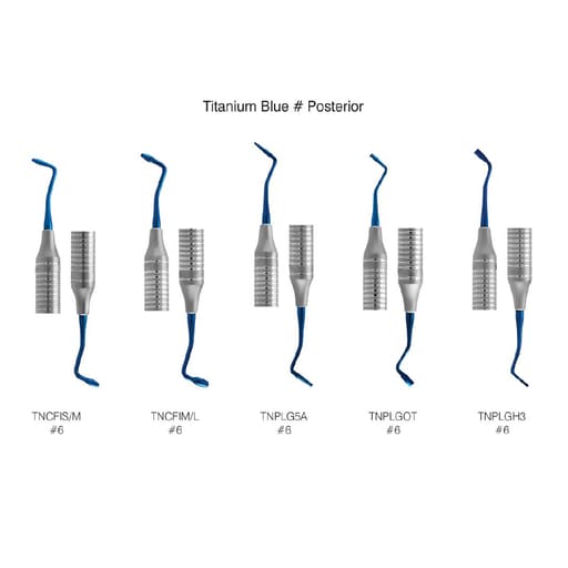 GDC Titanium Coated Composite Instrument Posterior Set Of 5 Pcs (CIPPB5)