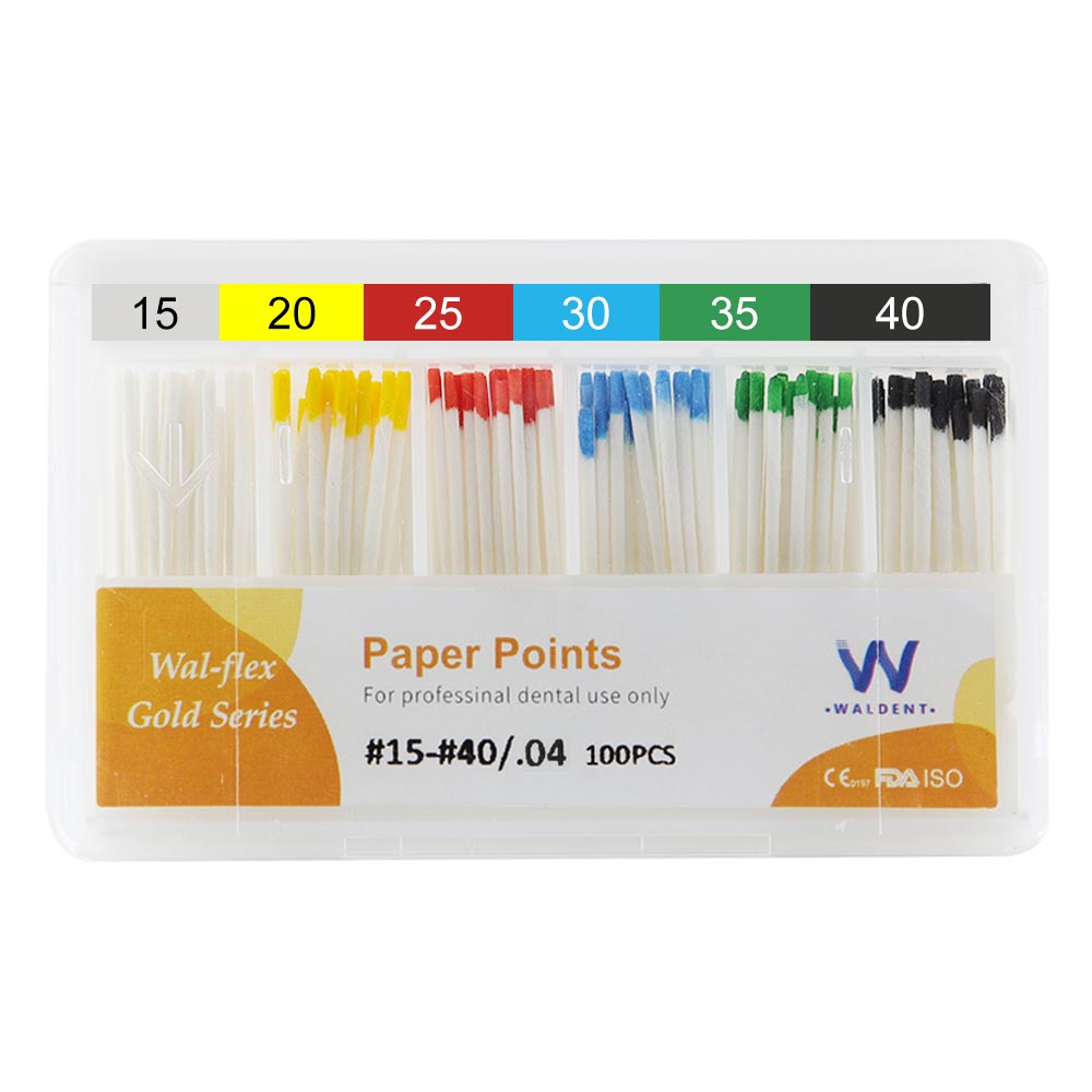 Waldent Paper Points 4% #15-40