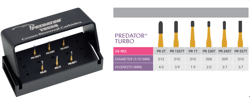 Prima Dental Predator Turbo Crown Removal Kit