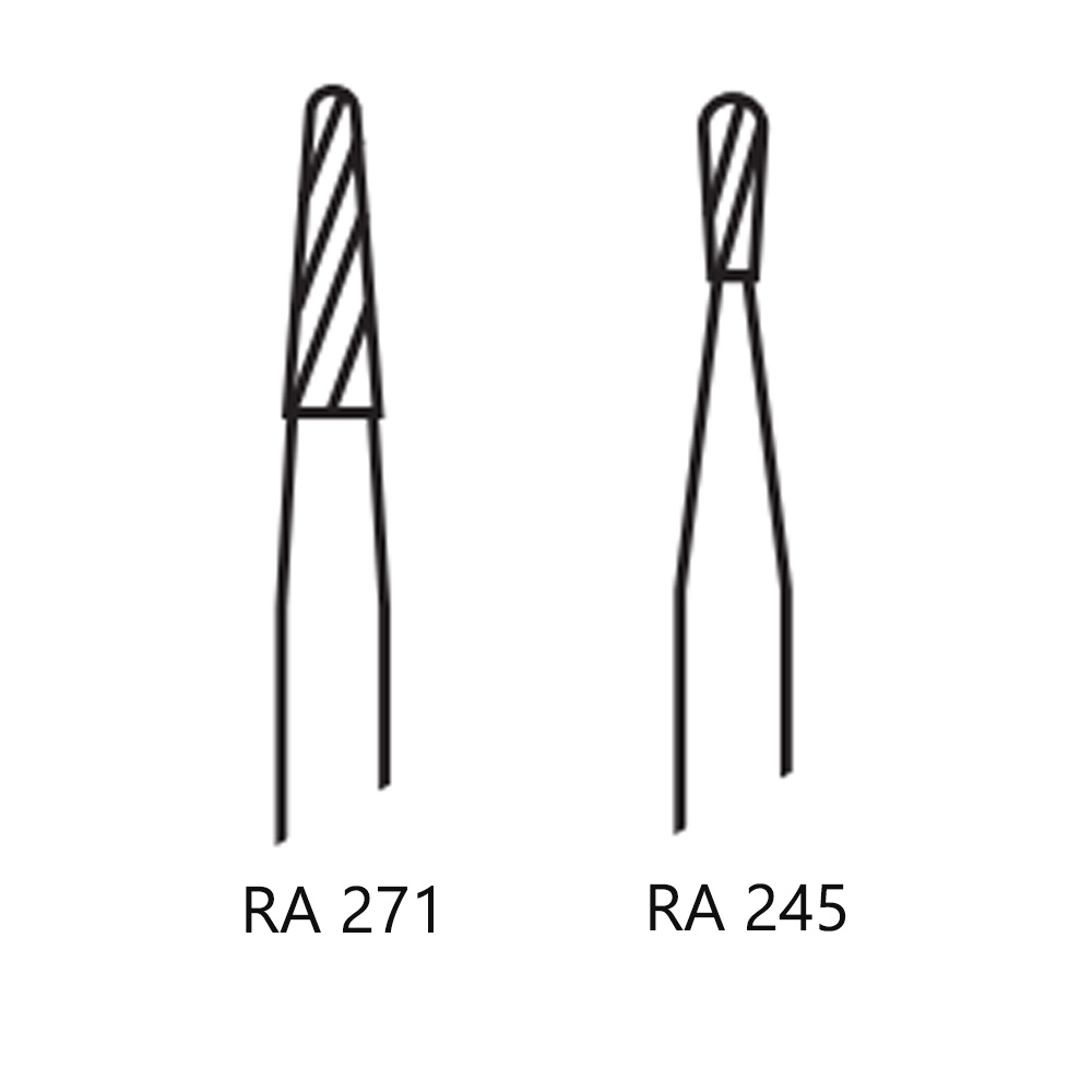 Pivo Amalgam Preparation Carbide Contra-angle Burs - RA (Pack Of 5)