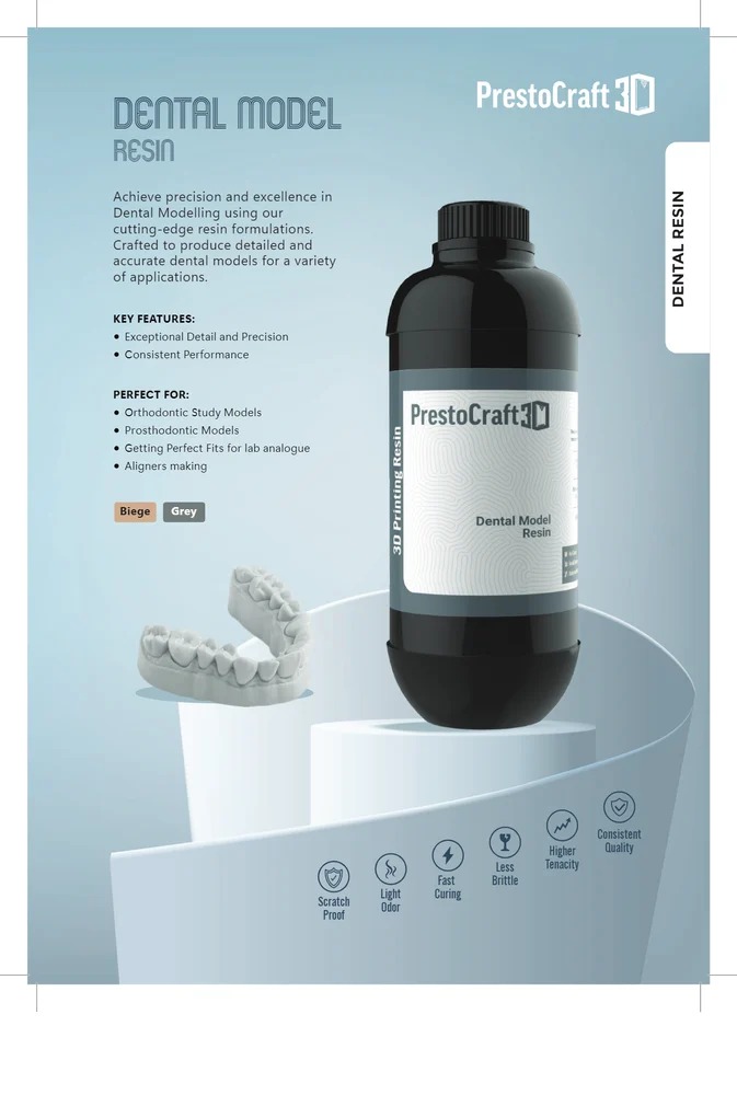 PrestoCraft 3D Printing Model Resins