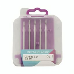 Prima Dental Carbide Straight Handpiece Burs 703 (Pack of 5 Burs)