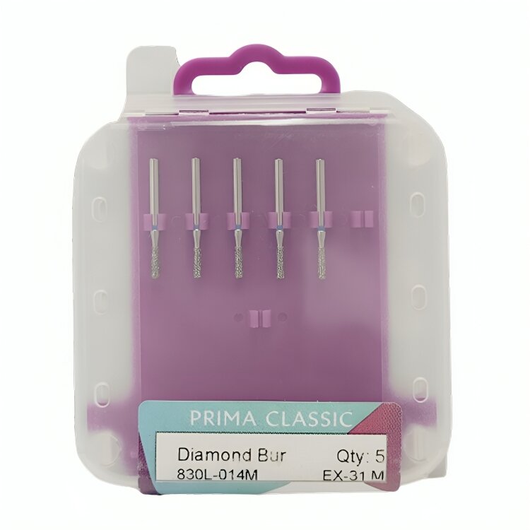 Prima Dental Pear Bur Diamond FG (Pack Of 5 Burs) 830L (014)