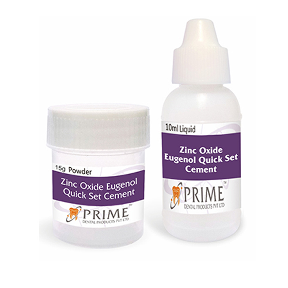 Prime Dental Zinc Oxide Eugenol Quick Set Intermediate Restorative Material