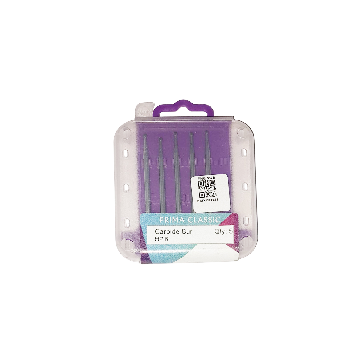 Prima Dental Round Straight Handpiece Carbide Bur #6 (Set of 5)