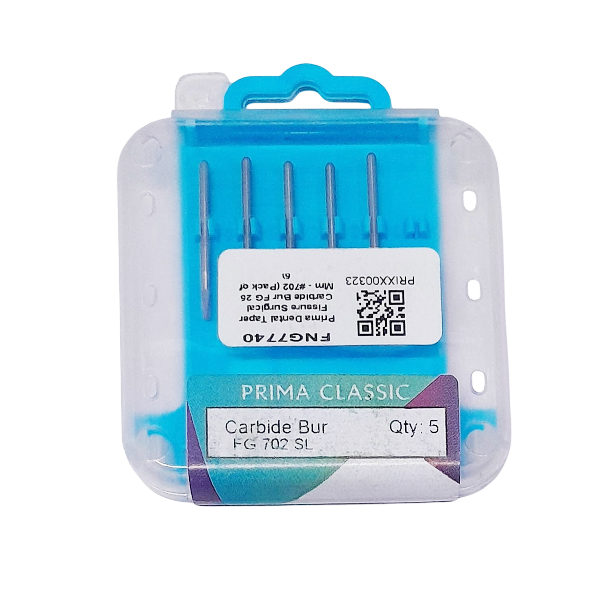 Prima Dental Taper Fissure Surgical Carbide Airotor Bur FG 25 Mm - #702 (Pack of 5)