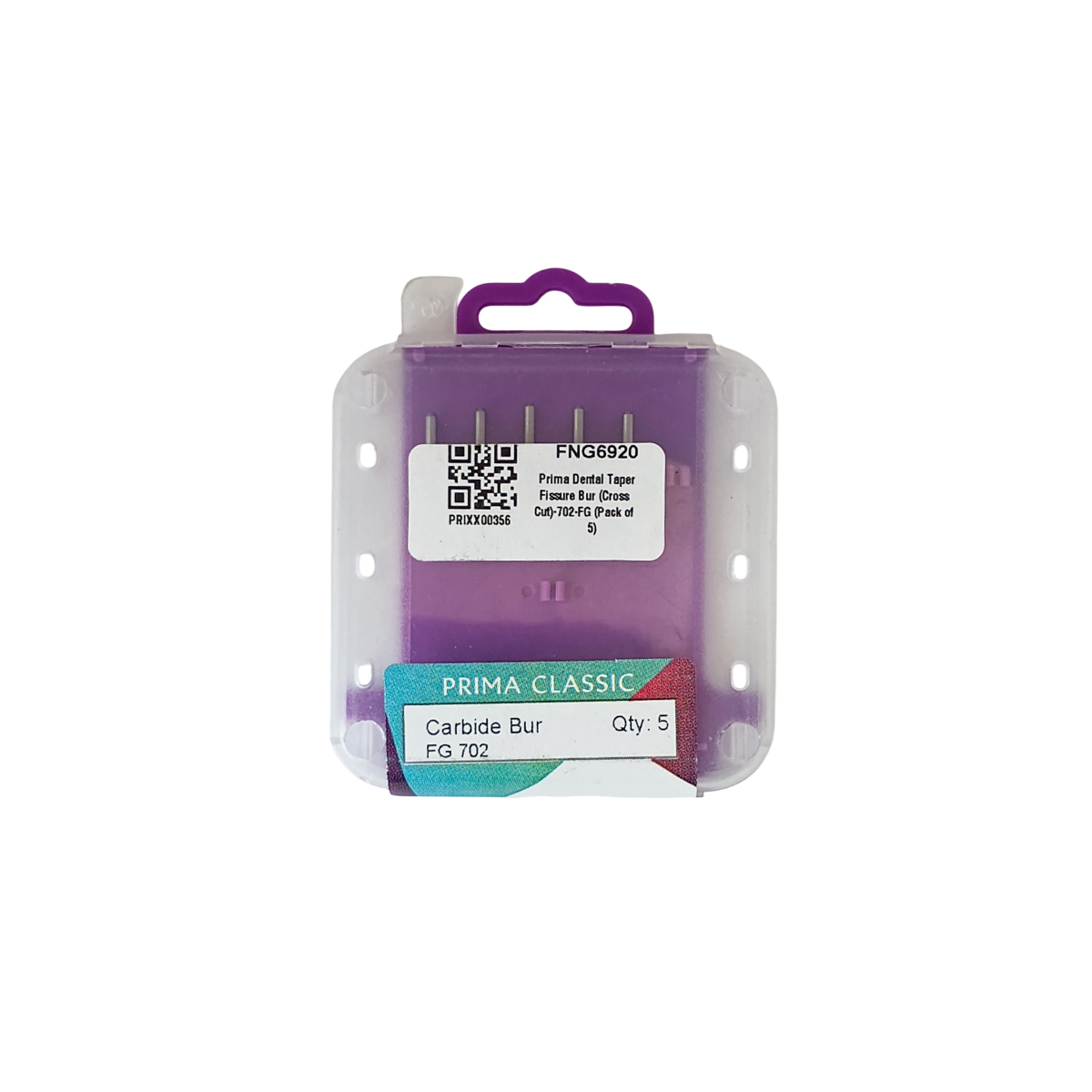 Prima Dental Taper Fissure Airotor Bur (Cross Cut)-702-FG (Pack of 5)