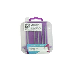 Prima Dental Taper Fissure Straight Handpiece Bur (Cross Cut)-703-HP (Pack of 5)