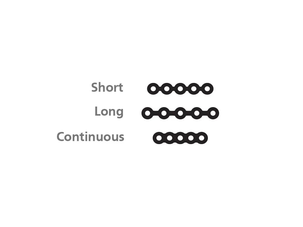 U Ortho E-Chain (15 ft) - Short Grey