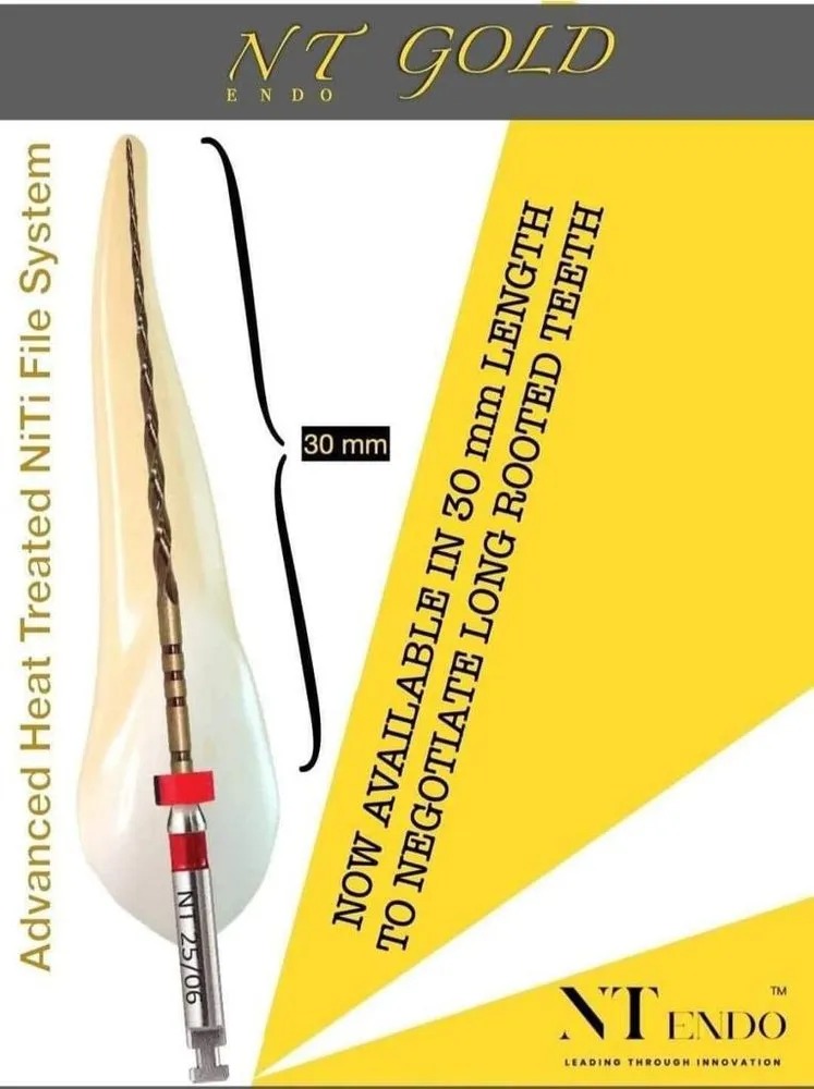 NT Gold Pro NiTi Rotary Files