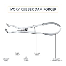 GDC Rubber Dam Forcep - Ivory (17cm) (Rdf) - 6