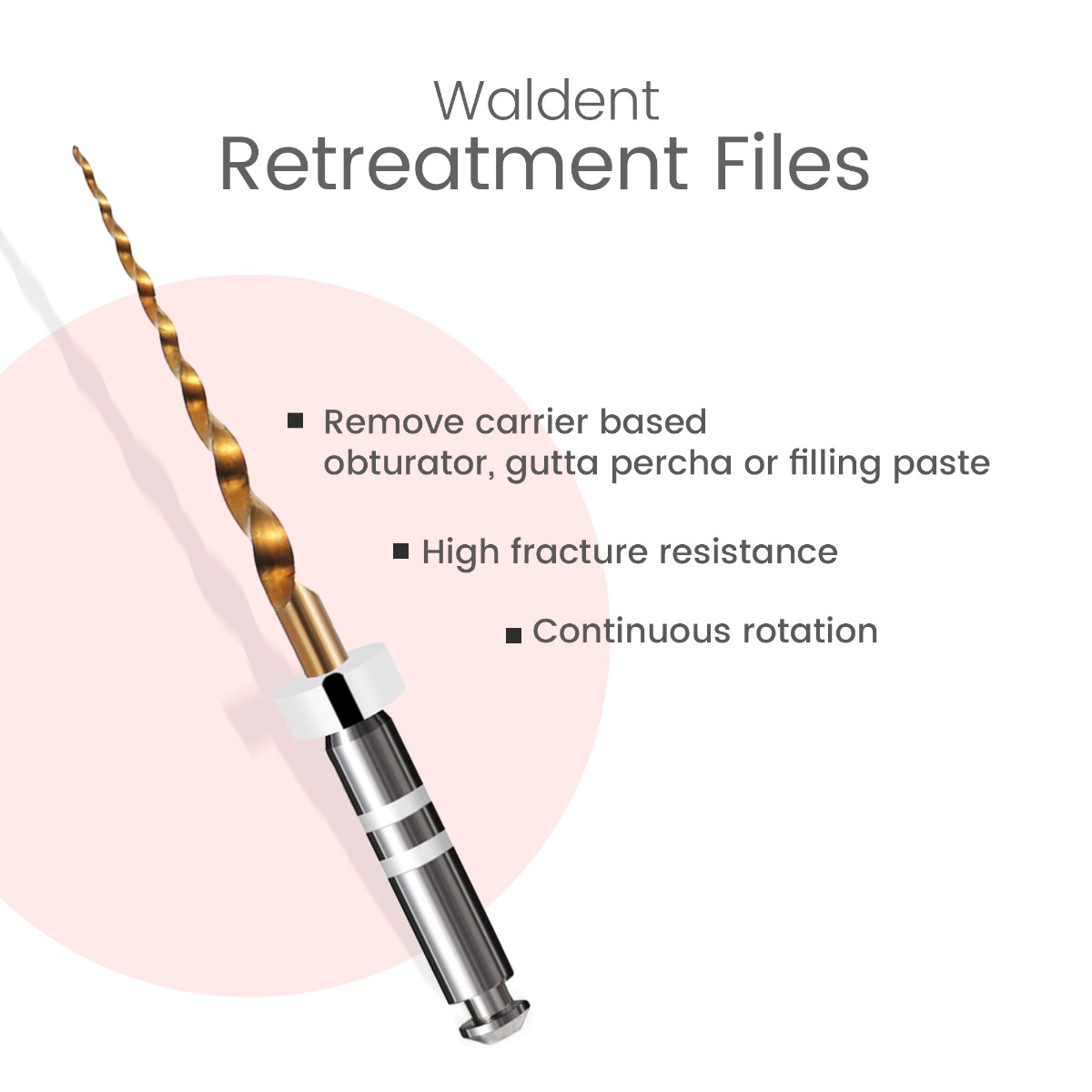 Waldent Retreatment Rotary Files