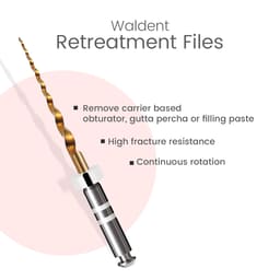 Waldent Retreatment Rotary Files - 8