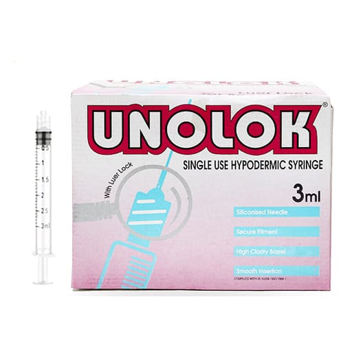 HMD Unolok Syringe - 3ml (Without Needle)