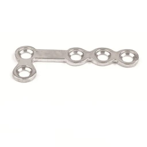 SK Surgicals SS Mini Bone Plates L Shape 90° With Gap - Right 1.5mm (5 Holes) 105.520SR