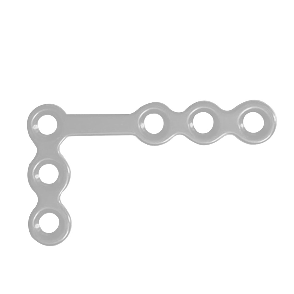 SK Surgicals SS Mini Bone Plates L Shape 90° With Gap - 2mm