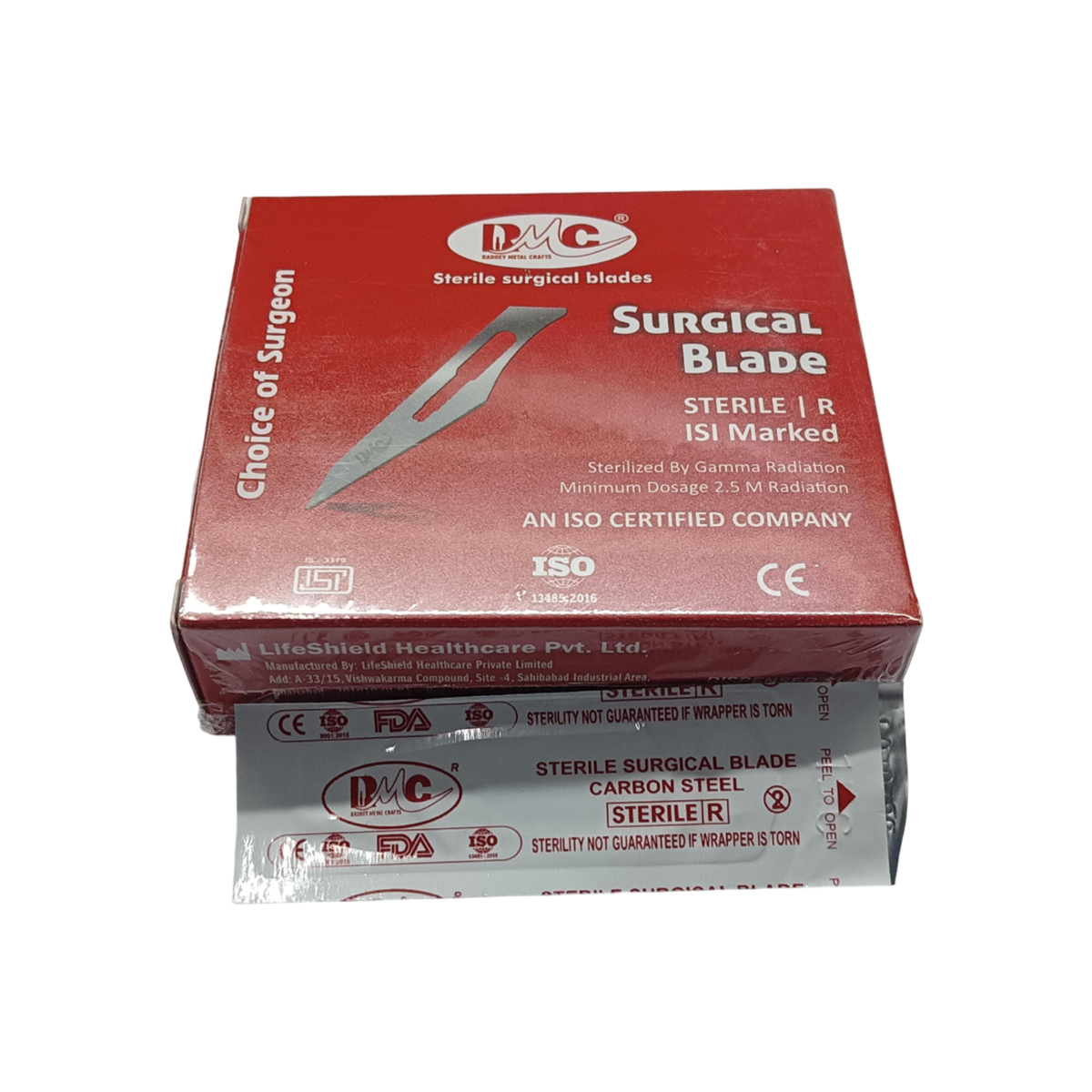 RMC Sterile BP Surgical Blade Size #15C (Pack of 100)