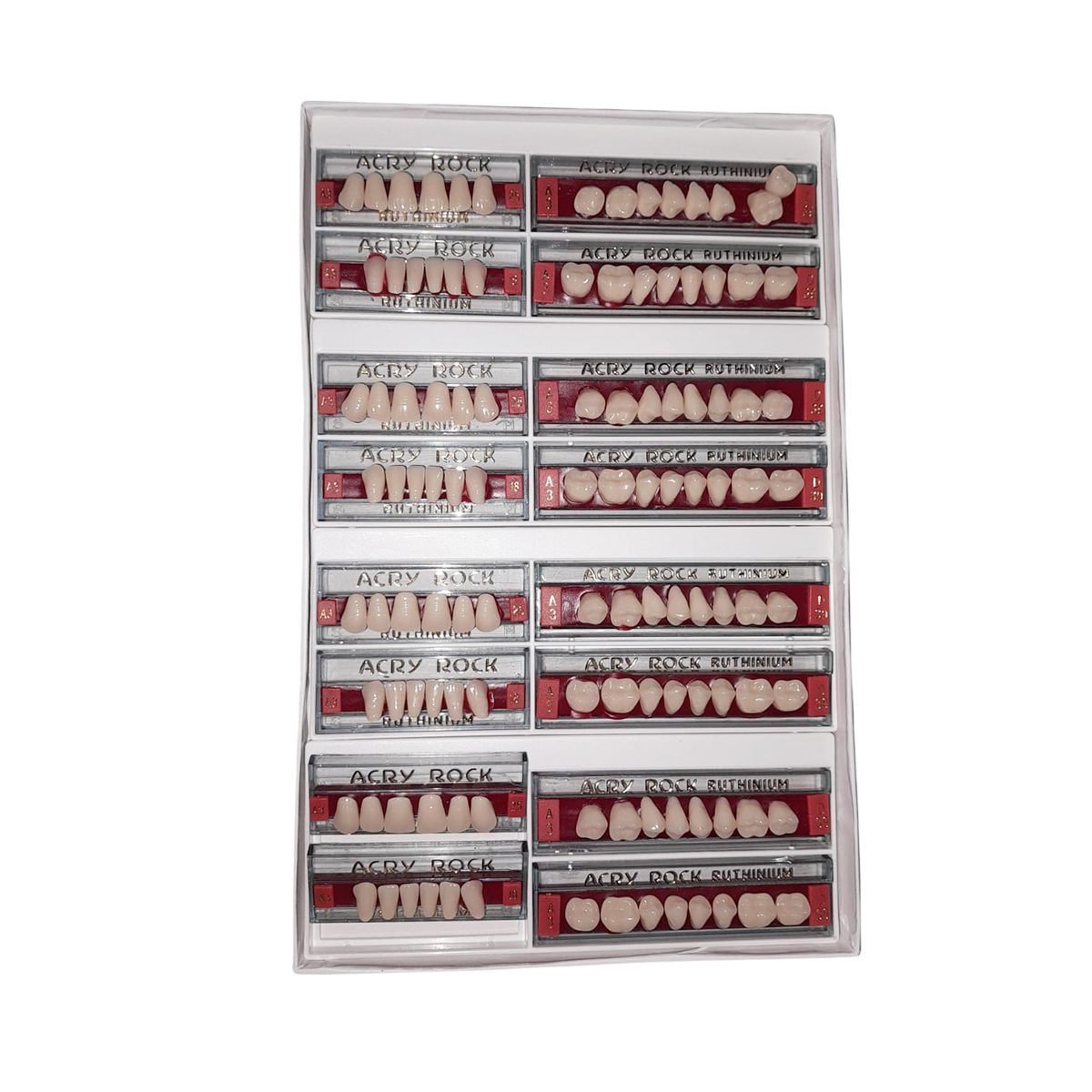 Ruthinium Acryrock Teeth Sets-S25-A3 (Pack of 4 sets)