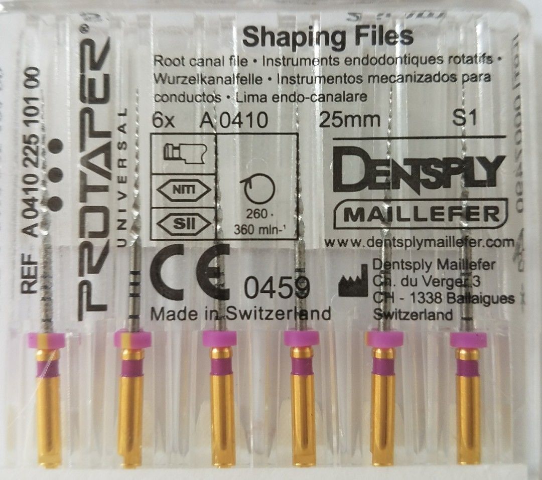 Dentsply Protaper Gold Rotary Files 25mm S1