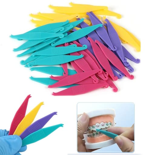 U Ortho Plastic Orthodontic Elastic Placer Pk/10