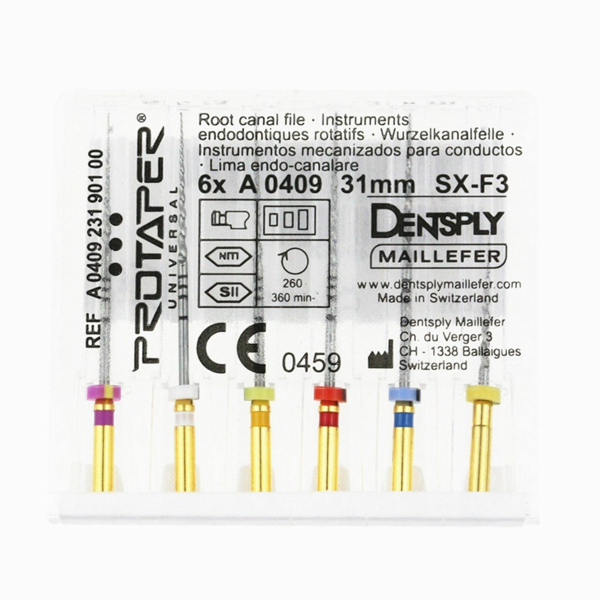 Dentsply Protaper Gold Rotary Files 31mm F3
